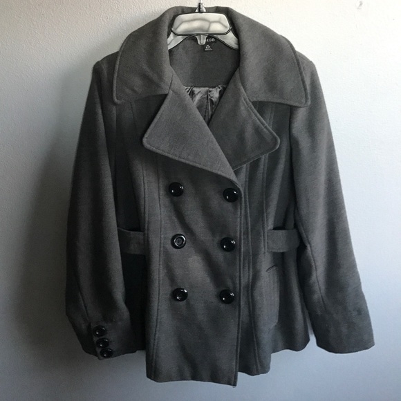 Woman's Imitation Wool George Peacoat - Picture 1 of 7